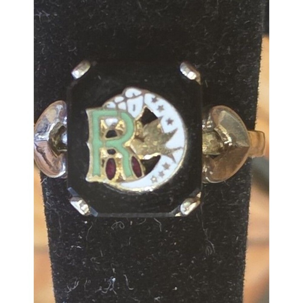Vintage Odd Fellows Ring Daughters of Rebekah 10K Gold Filled Size 7